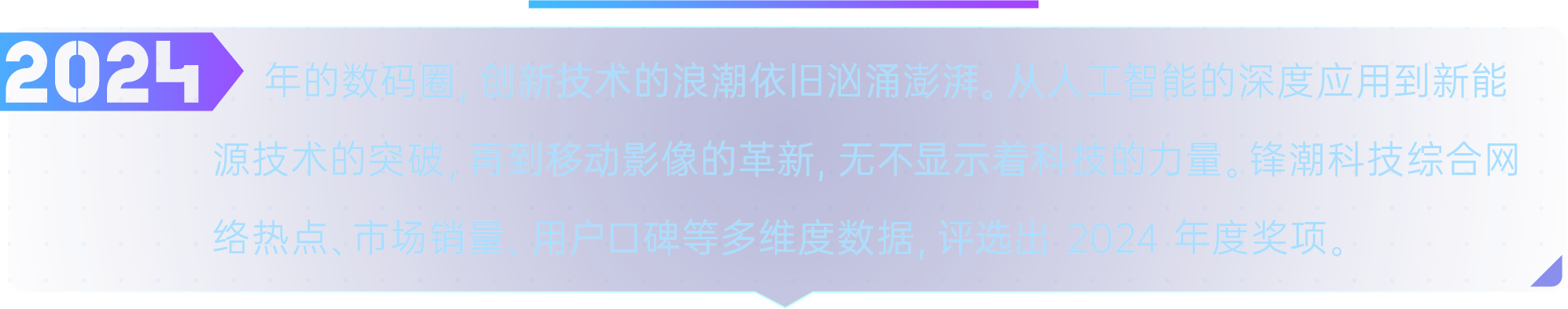 锋潮科技2024年度评选